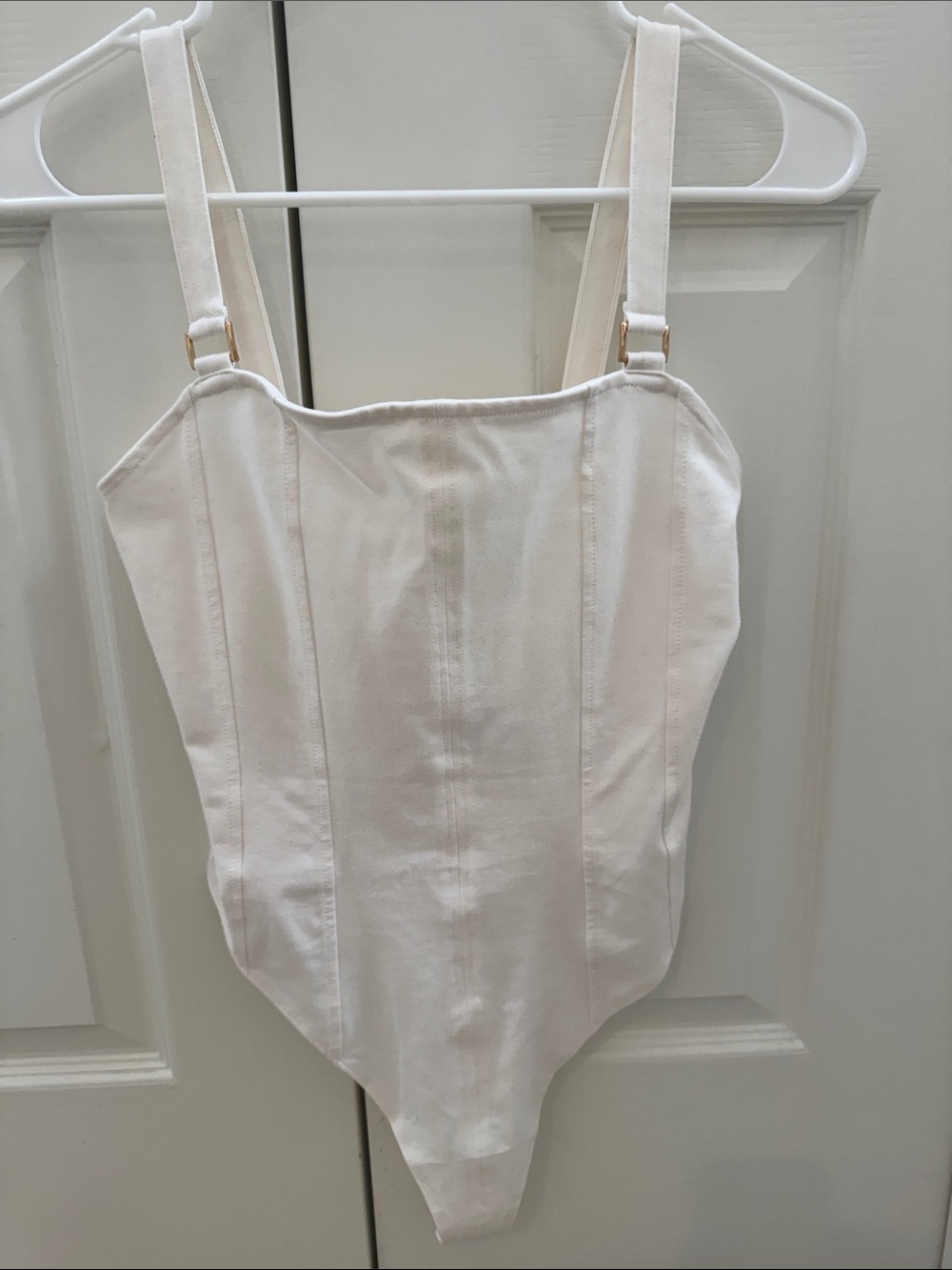 H&M Cream White One-Piece Bodysuit